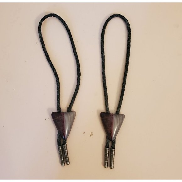 Lot of 2 Boot Bolo Ties Arrow Head Western Cowboy Rodeo - Picture 1 of 2